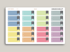 Bill Due Label Planner Stickers for MakseLife Planner R20