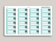 Bill Due Label Planner Stickers for MakseLife Planner R20