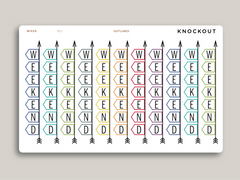 Horizontal Weekend Banner Stickers for MakseLife Planner R21