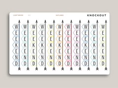 Horizontal Weekend Banner Stickers for MakseLife Planner R21