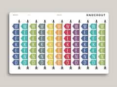 Horizontal Weekend Banner Stickers for MakseLife Planner R21