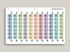 Horizontal Weekend Banner Stickers for MakseLife Planner R21