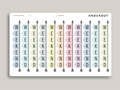 Horizontal Weekend Banner Stickers for MakseLife Planner R21