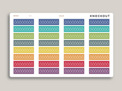 Daily Hydration Tracker Planner Stickers for MakseLife Planners R23