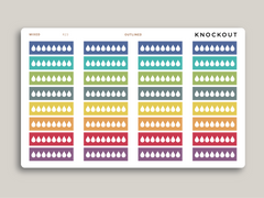 Daily Hydration Tracker Planner Stickers for MakseLife Planners R23