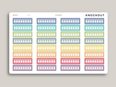 Daily Hydration Tracker Planner Stickers for MakseLife Planners R23