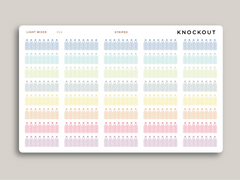 Daily Hydration Tracker Planner Stickers for MakseLife Planners R24