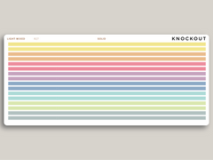 Full Length Horizontal Washi Stickers for MakseLife Planners R27