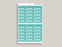 5 Habit Tracker Planner Stickers for MakseLife Planners R28
