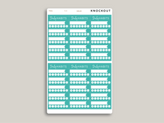 5 Habit Tracker Planner Stickers for MakseLife Planners R28