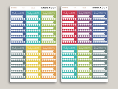 5 Habit Tracker Planner Stickers for MakseLife Planners R28