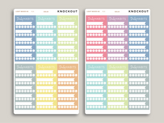 5 Habit Tracker Planner Stickers for MakseLife Planners R28
