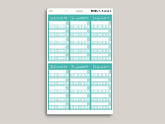 5 Habit Tracker Planner Stickers for MakseLife Planners R28