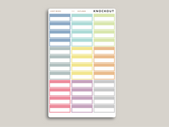 Quarter Box with Label Stickers for MakseLife Planner R30