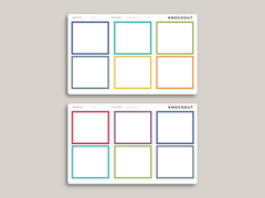 Side Full Box Planner Stickers for  MakseLife Horizontal Planner R36