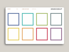 Bottom Full Box Planner Stickers for  MakseLife Vertical Planner R38