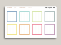 Bottom Full Box Planner Stickers for  MakseLife Vertical Planner R38