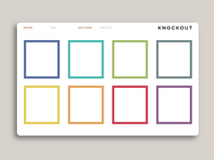 Bottom Full Box Planner Stickers for  MakseLife Vertical Planner R38