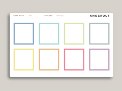 Bottom Full Box Planner Stickers for  MakseLife Vertical Planner R38