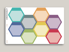 Goal Hexagon with Blank Header Planner Stickers for MakseLife Planners R40
