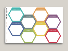 Goal Hexagon with Category Planner Stickers for MakseLife Planners R41