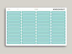 A5 Daily Single Line Time Block Planner Stickers for MakseLife Planner R53