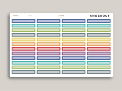A5 Daily Single Line Time Block Planner Stickers for MakseLife Planner R53