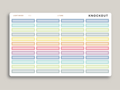A5 Daily Single Line Time Block Planner Stickers for MakseLife Planner R53