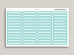A5 Daily Single Line Time Block Planner Stickers for MakseLife Planner R53