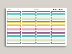 A5 Daily Single Line Time Block Planner Stickers for MakseLife Planner R53