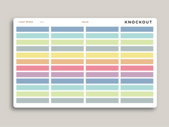 A5 Daily Single Line Time Block Planner Stickers for MakseLife Planner R53