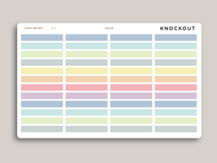 A5 Daily Single Line Time Block Planner Stickers for MakseLife Planner R53