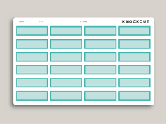 A5 Daily Double Line Time Block Planner Stickers for MakseLife Planner R54