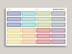 A5 Daily Double Line Time Block Planner Stickers for MakseLife Planner R54