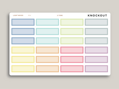 A5 Daily Double Line Time Block Planner Stickers for MakseLife Planner R54