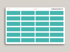 A5 Daily Double Line Time Block Planner Stickers for MakseLife Planner R54