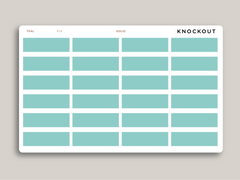 A5 Daily Double Line Time Block Planner Stickers for MakseLife Planner R54