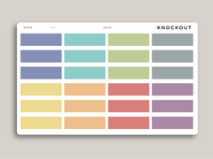 A5 Daily Double Line Time Block Planner Stickers for MakseLife Planner R54
