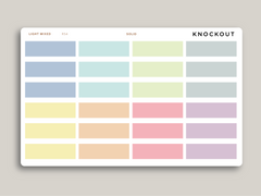 A5 Daily Double Line Time Block Planner Stickers for MakseLife Planner R54