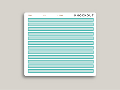 A5 Daily Full Length Header Washi Stickers for Makse Life Planners R56
