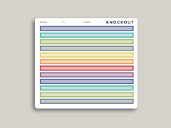 A5 Daily Full Length Header Washi Stickers for Makse Life Planners R56
