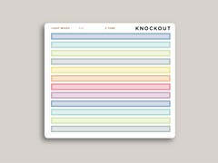 A5 Daily Full Length Header Washi Stickers for Makse Life Planners R56