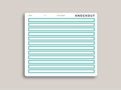 A5 Daily Full Length Header Washi Stickers for Makse Life Planners R56