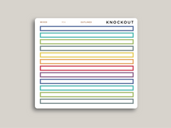 A5 Daily Full Length Header Washi Stickers for Makse Life Planners R56