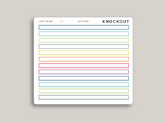 A5 Daily Full Length Header Washi Stickers for Makse Life Planners R56
