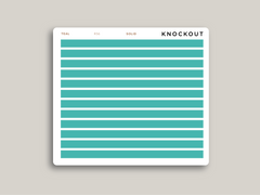 A5 Daily Full Length Header Washi Stickers for Makse Life Planners R56
