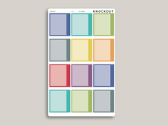 A5 Daily Dot Grid Appointment Full Box Planner Stickers for MakseLife Planner R58