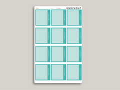 CUSTOM A5 Daily Dot Grid Appointment Full Box Planner Stickers for MakseLife Planner R59