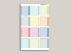 CUSTOM A5 Daily Dot Grid Appointment Full Box Planner Stickers for MakseLife Planner R59