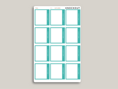 CUSTOM A5 Daily Dot Grid Appointment Full Box Planner Stickers for MakseLife Planner R59